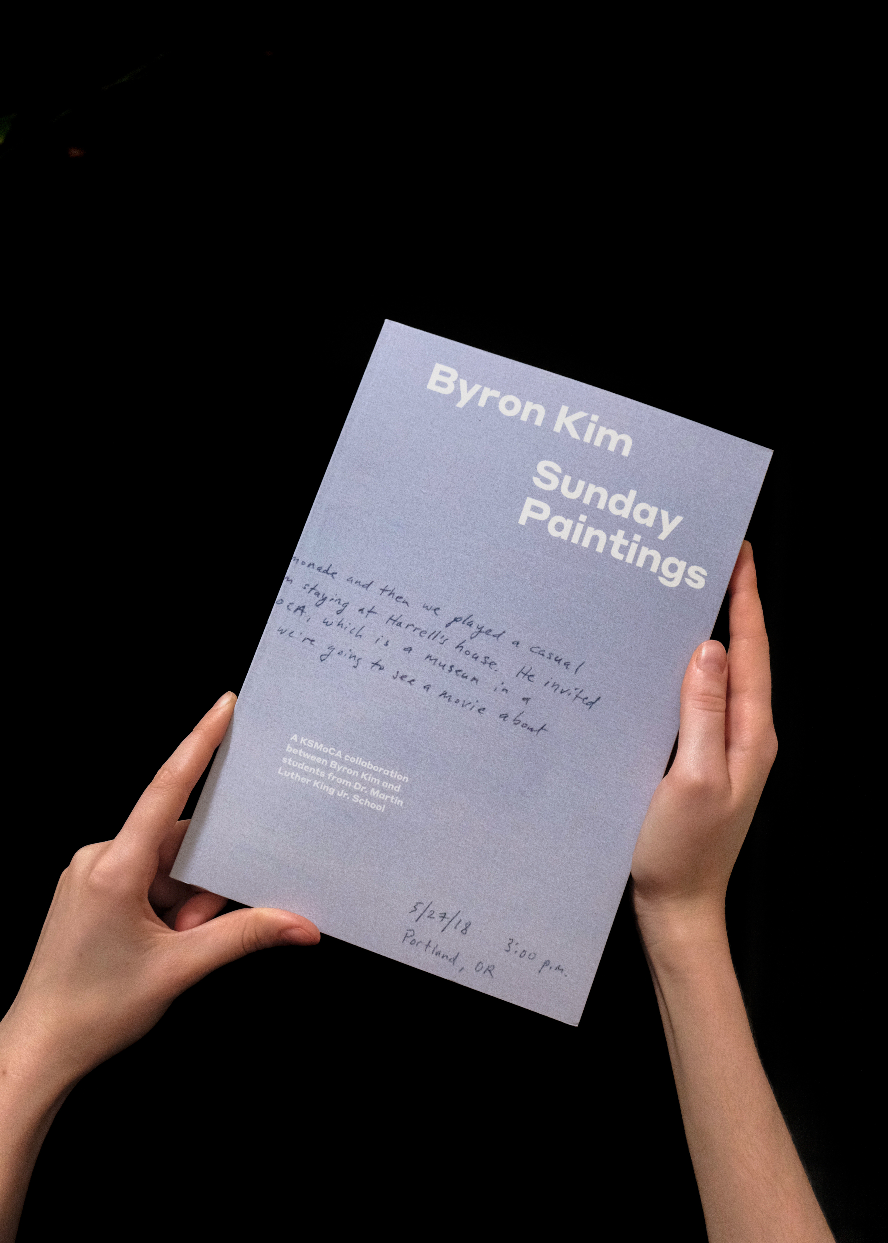 Photo of Byron Kim catalog cover